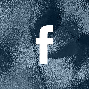 Facebook logo on textured background.